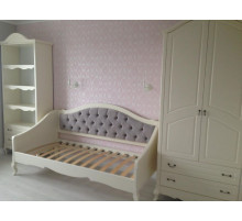 Односпальная кровать Анджелика MUR-115-01/1 с каретной стяжкой